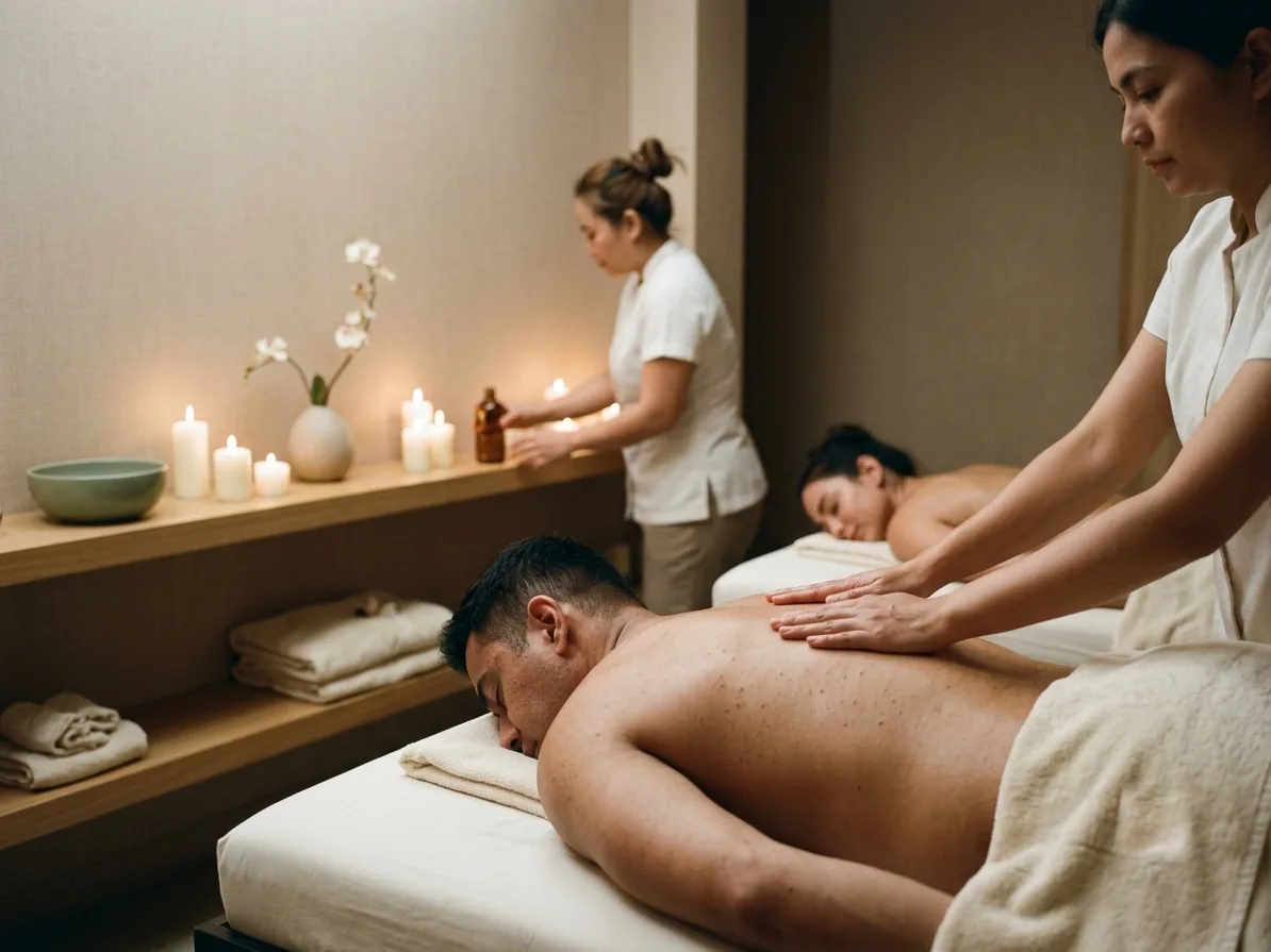 Couple Massage side by side at Home Spa Latham