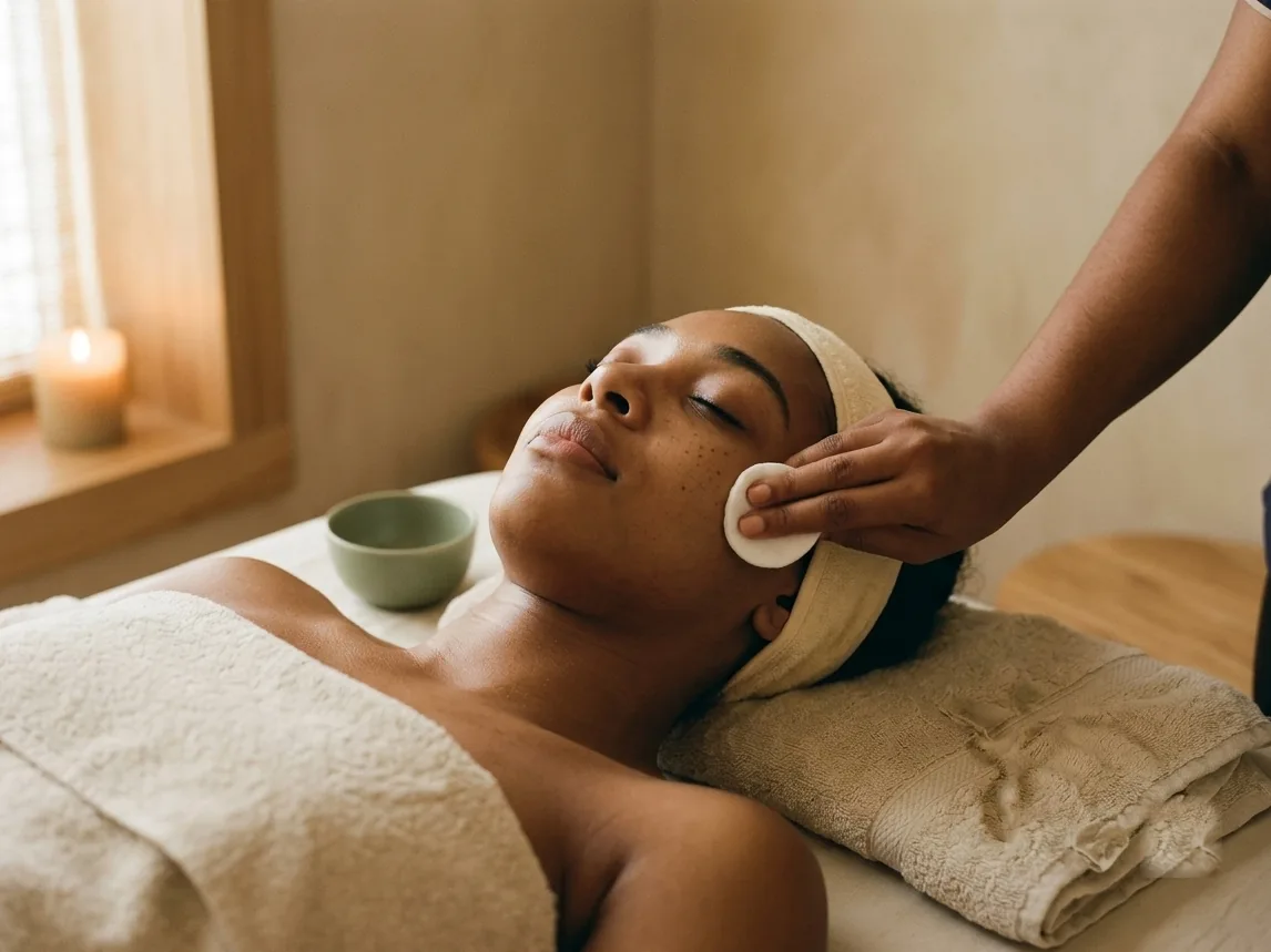 Facial skin treatment at Home Spa Latham